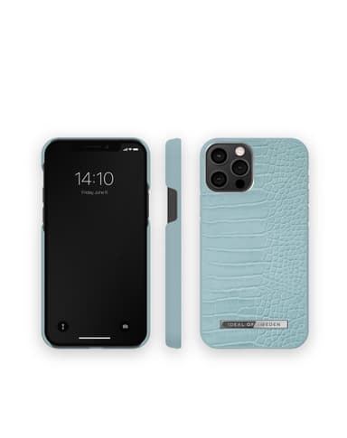 Atelier Case iPhone 12 / 12 Pro Soft Blue Croco