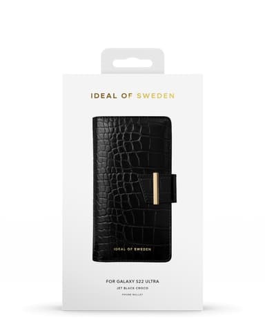 Cora Phone Wallet Galaxy S22 Ultra Jet Black Croco