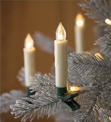 Julgransljus, Trådlösa LED-ljus, 10-pack