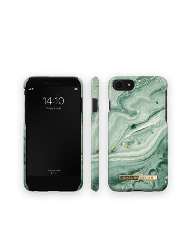Printed Case iPhone 8 / 7 / 6 / 6S / SE Mint Swirl Marble