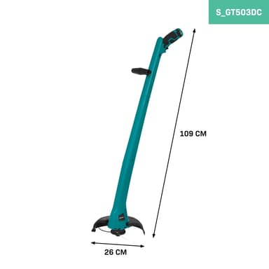 VONROC 12V Grästrimmer – Sladdlös, Inkl. Batteri, USB-C Kabel och Dubbel Trådlspole