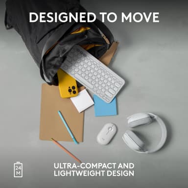 Logitech Pebble Mouse 2 M350s trådlös mus (Off-White)