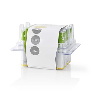 Nedis Alkaline Batteri AAA | 1.5 V DC | 20-Pack