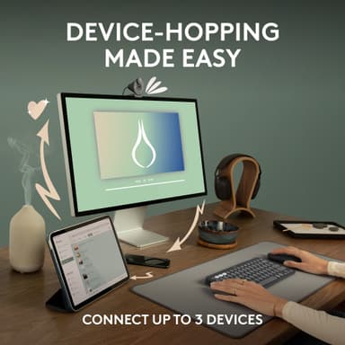 Logitech Pebble Mouse 2 M350s trådlös mus (Off-White)