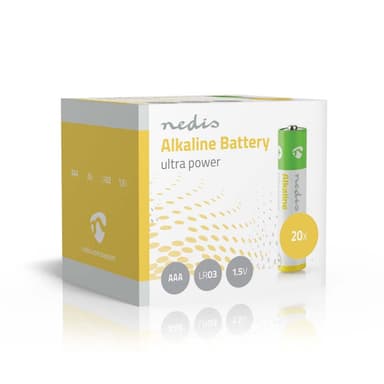Nedis Alkaline Batteri AAA | 1.5 V DC | 20-Pack
