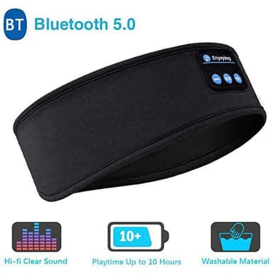 Bluetooth Sports Pannband Sömnhörlurar Musik Ögonmask