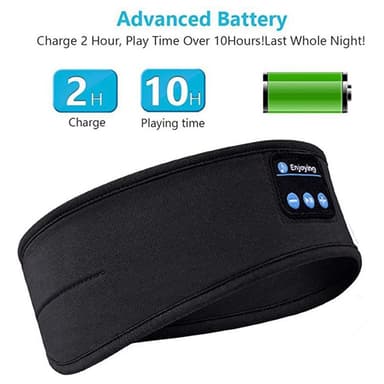 Bluetooth Sports Pannband Sömnhörlurar Musik Ögonmask