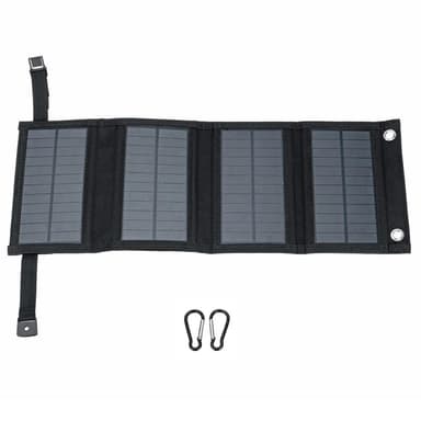 20W Vikbar Solpanel Bärbar Kraftstation Generator USB-laddare