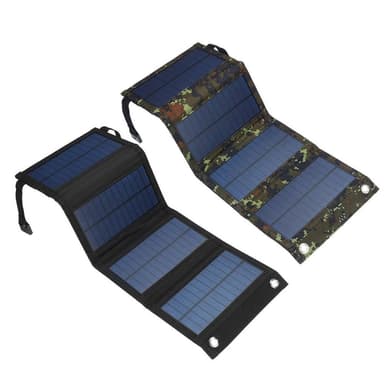 20W Vikbar Solpanel Bärbar Kraftstation Generator USB-laddare