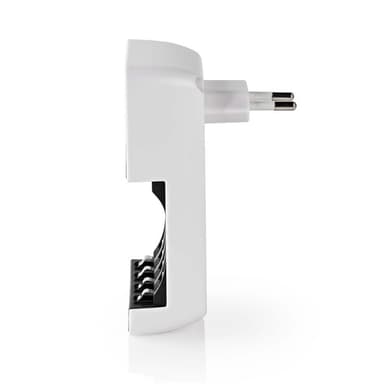 Nedis NiMH Batteriladdare AA / AAA | 1.2 V DC | Underhållsladdning | Euro / Typ C (CEE 7/16) | Batteritypsenergi: AA / AAA | Svart / Vit