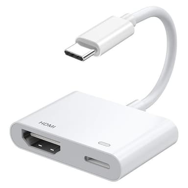 USB-adapter USB-C till HDMI + USB-C med hög upplösning