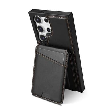 Korthållare och ställ med magnet till Samsung Galaxy S24 Ultra - Svart