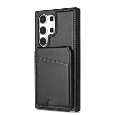 Korthållare och ställ med magnet till Samsung Galaxy S24 Ultra - Svart