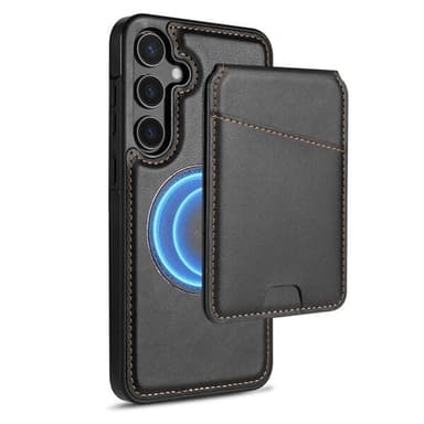 Korthållare och ställ med magnet till Samsung Galaxy S24+ - Svart