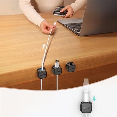 Joyroom Magnetisk kabelhållare 3-pack - Svart