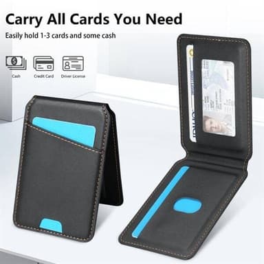 Korthållare och ställ med magnet till Samsung Galaxy S24 FE - Svart