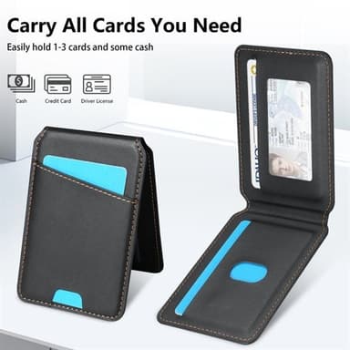 Korthållare och ställ med magnet till Samsung Galaxy S24+ - Svart