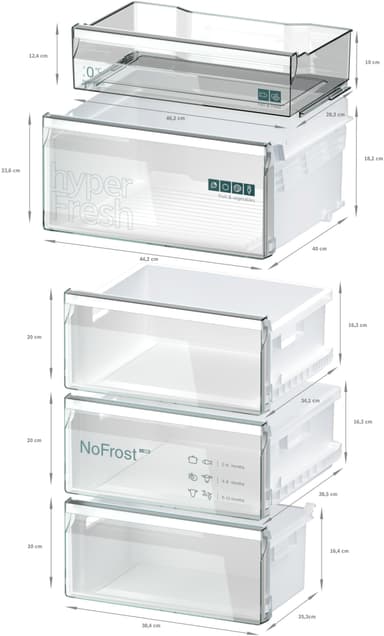 Siemens IQ300 Kyl/Frys KG36N2ICF (rostfri)