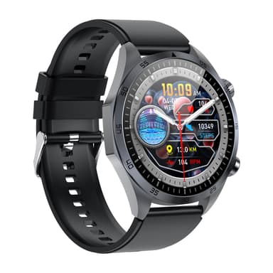 Smartwatch med avancerad hälsoövervakning Svart