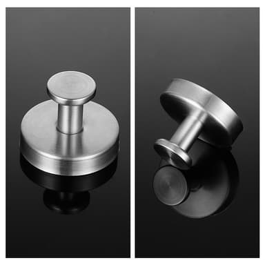 Krokar med Sugkopp, 2 pack Silver