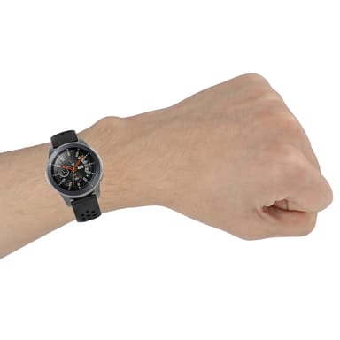 Enfärgad sportarmbandsarmband för Samsung Galaxy Watch 20mm Svart