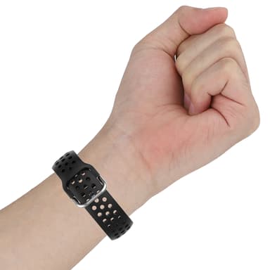 Enfärgad sportarmbandsarmband för Samsung Galaxy Watch 20mm Svart