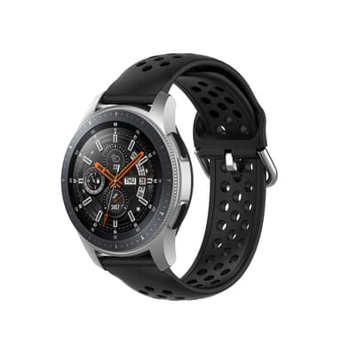 Enfärgad sportarmbandsarmband för Samsung Galaxy Watch 20mm Svart