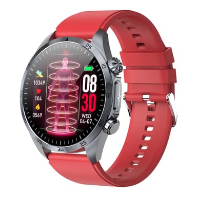 Smartwatch med avancerad hälsoövervakning Röd