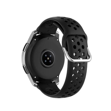 Enfärgad sportarmbandsarmband för Samsung Galaxy Watch 20mm Svart