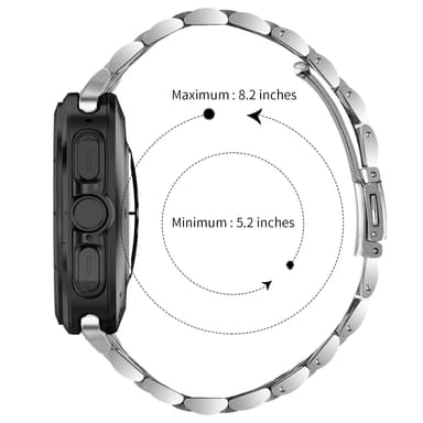 Klockband i Rostfritt Stål för Samsung Galaxy Watch 7 Ultra 47MM Slive