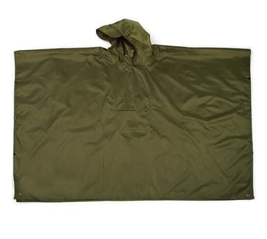 Multifunktionell regnponcho med huva Grön