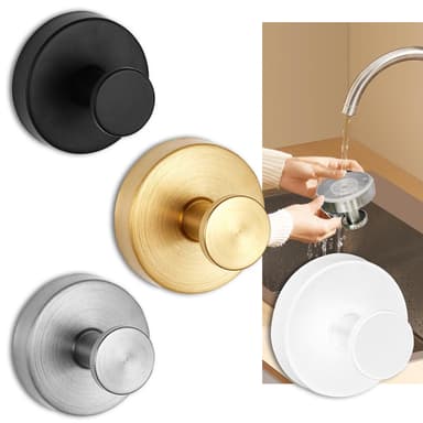 Krokar med Sugkopp, 2 pack Svart