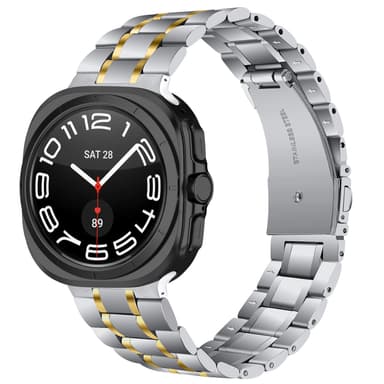 Klockband i Rostfritt Stål för Samsung Galaxy Watch 7 Ultra 47MM Slive