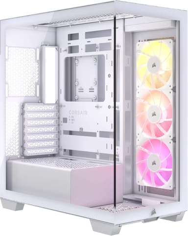 Corsair 3500X ARGB Mid-Tower PC-chassi (vitt)