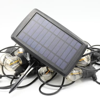 Ljusslinga Solcell utomhus - 20 meter med 20 st utbytbara glödlampor 6 watt