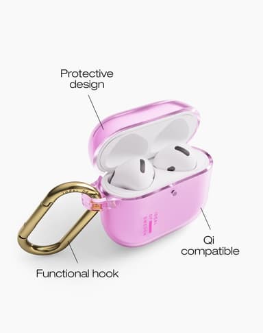 Clear AirPods Case Gen4 Light Pink
