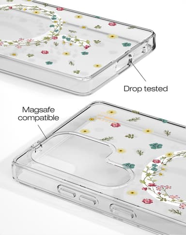 Clear Case MagSafe Galaxy S25 Ultra Petite Floral