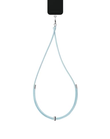 Cord Phone Strap Multi Light Blue