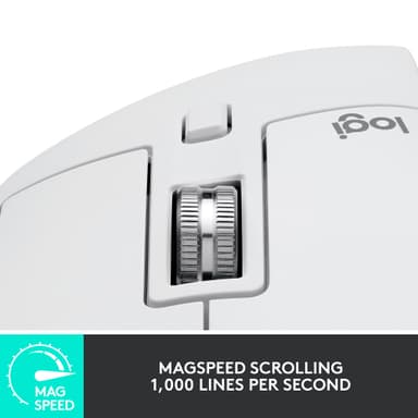 Logitech MX Master 3S trådlös mus (ljusgrå)