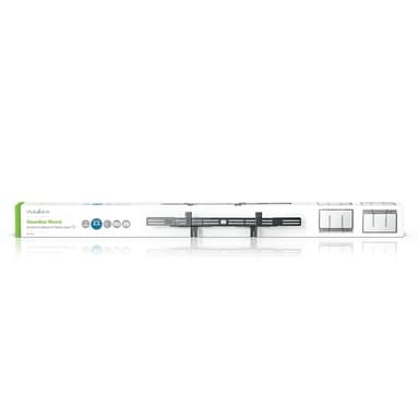 Nedis Soundbar Fäste | Kompatibel med: Universell | Ansluten till TV:n | 10 kg | Djupjustering | Stål | Svart