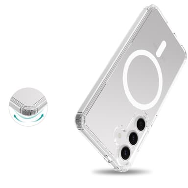 Mobique Magnetic Hybrid Case Samsung Galaxy S25 Clear