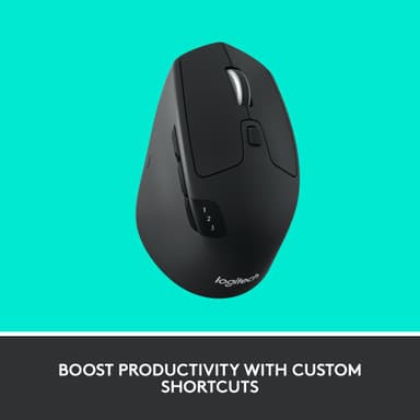Logitech M720 Triathlon trådlös mus (svart)