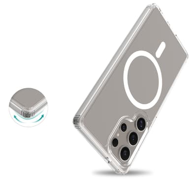 Mobique Magnetic Hybrid Case Samsung Galaxy S25 Ultra Clear