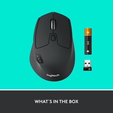 Logitech M720 Triathlon trådlös mus (svart)