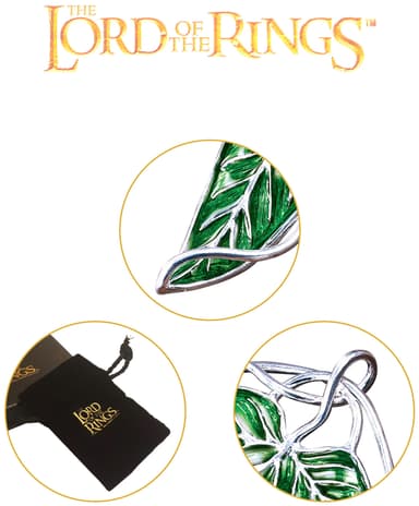 Noble Collection Lord of the Rings halsband (Elven Leaf brosch)