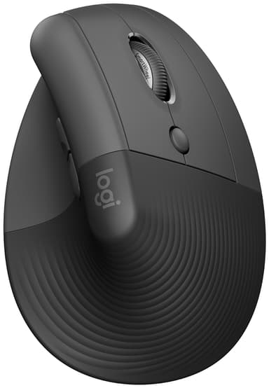Logitech Lift Vertical trådlös mus (grafit)