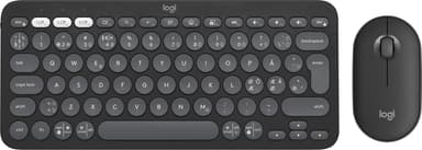 Logitech Pebble 2 K380S/M350S tangentbords- och muskombination (grafit)