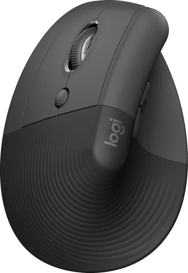 Logitech Lift Left Vertical trådlös mus (grafit)