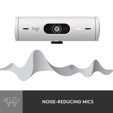 Logitech Brio 500 webbkamera (off-white)