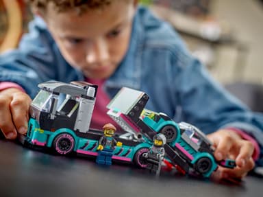 LEGO City Racerbil och biltransport 60406